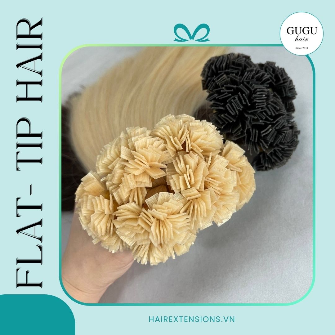 Vietnamese Remy Flat Tip Hair Extensions No Mix Synthetic Factory Price 1 Vietnamese Hair Flat Tip Hair Extensions