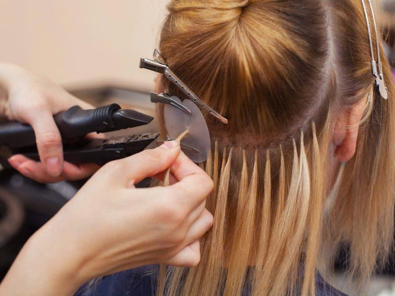 Vietnamese Keratin V Tip Hair Extensions - GUGU HAIR FACTORY 18 how to apply V Tip human hair extensions 2