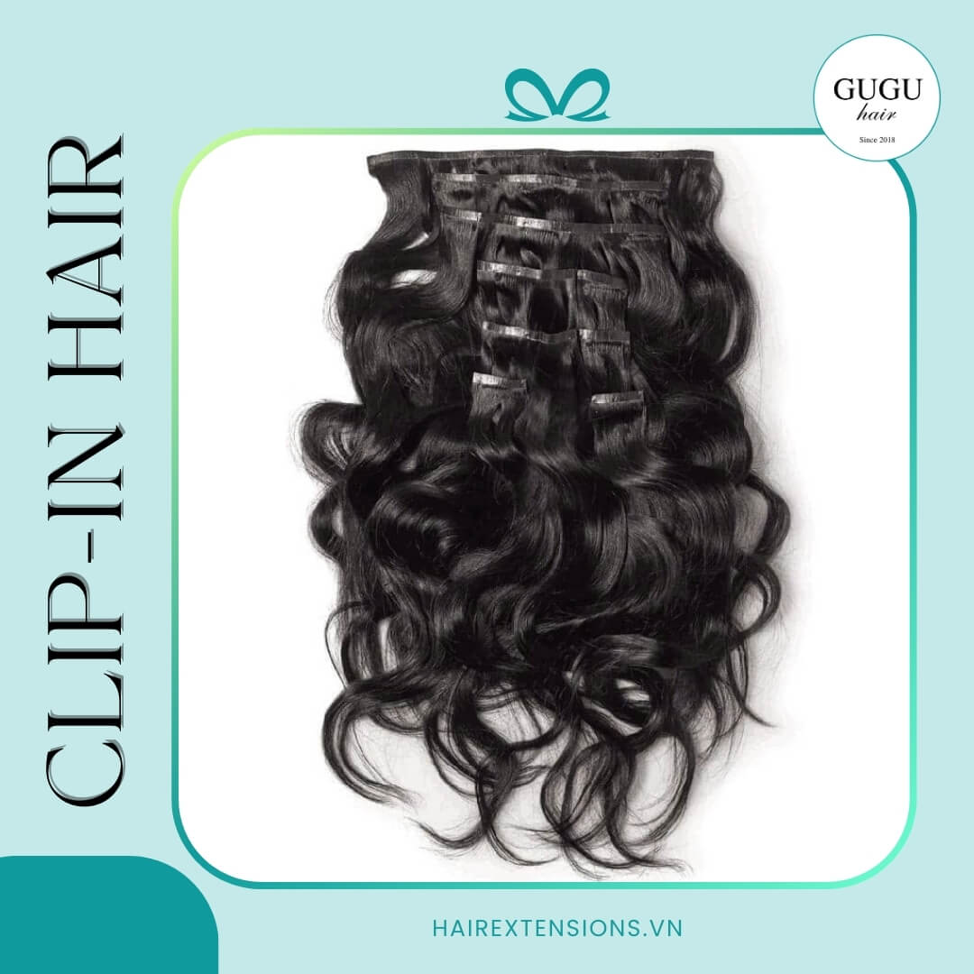 Seamless clip in hair extensions body wave – natural human hair extensions 1 Kinky Straight Seamless Clip In Extensions – Human Hair Extensions for Thin Hair | GUGU HAIR