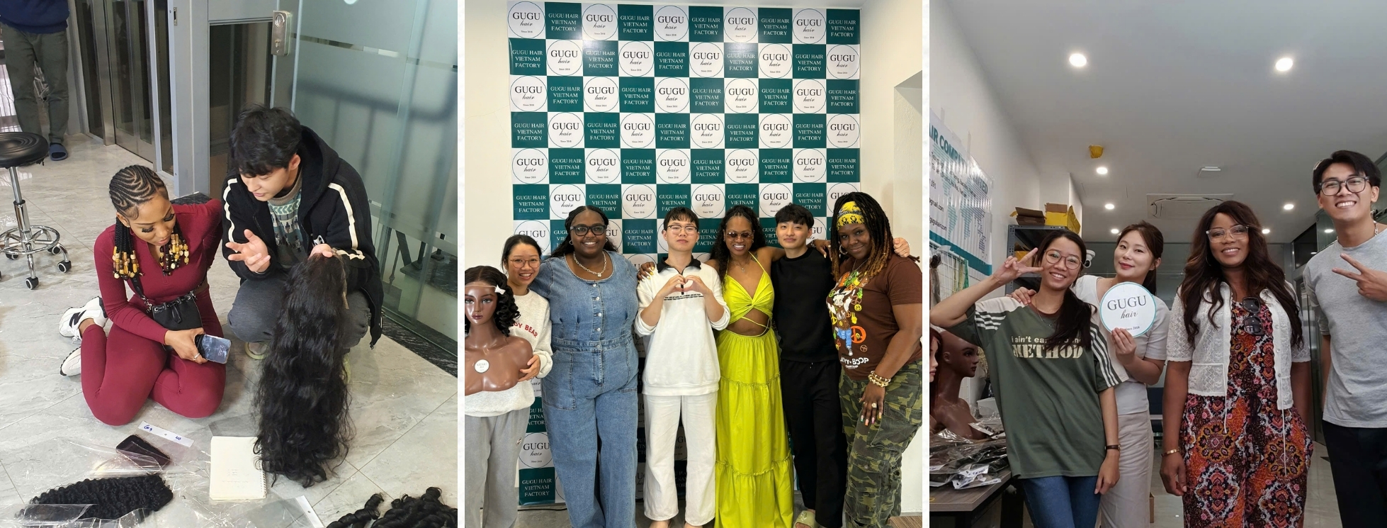 Blonde I-Tip Hair Extensions – Add Volume, Length & Shine Effortlessly 18 Customer Visit Office & Factory – International partners visiting GUGUHAIR headquarters and production factory to see our high-quality Vietnamese human hair extensions