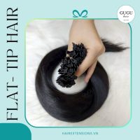 Natural Black Flat Tip Keratin Hair Extensions – Remy Human Hair 2 Flat tip extensions