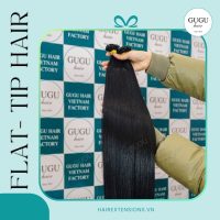 Flat tip hair extensions
