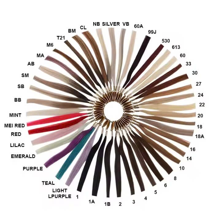 NEW PRODUC H6 FEATHER HAIR EXTENSIONS 9 Color palette