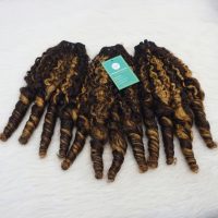 High Quality Donor Vietnamese Bouncy Curly Hair Bundles 7 Curly weft hair extensions human hair