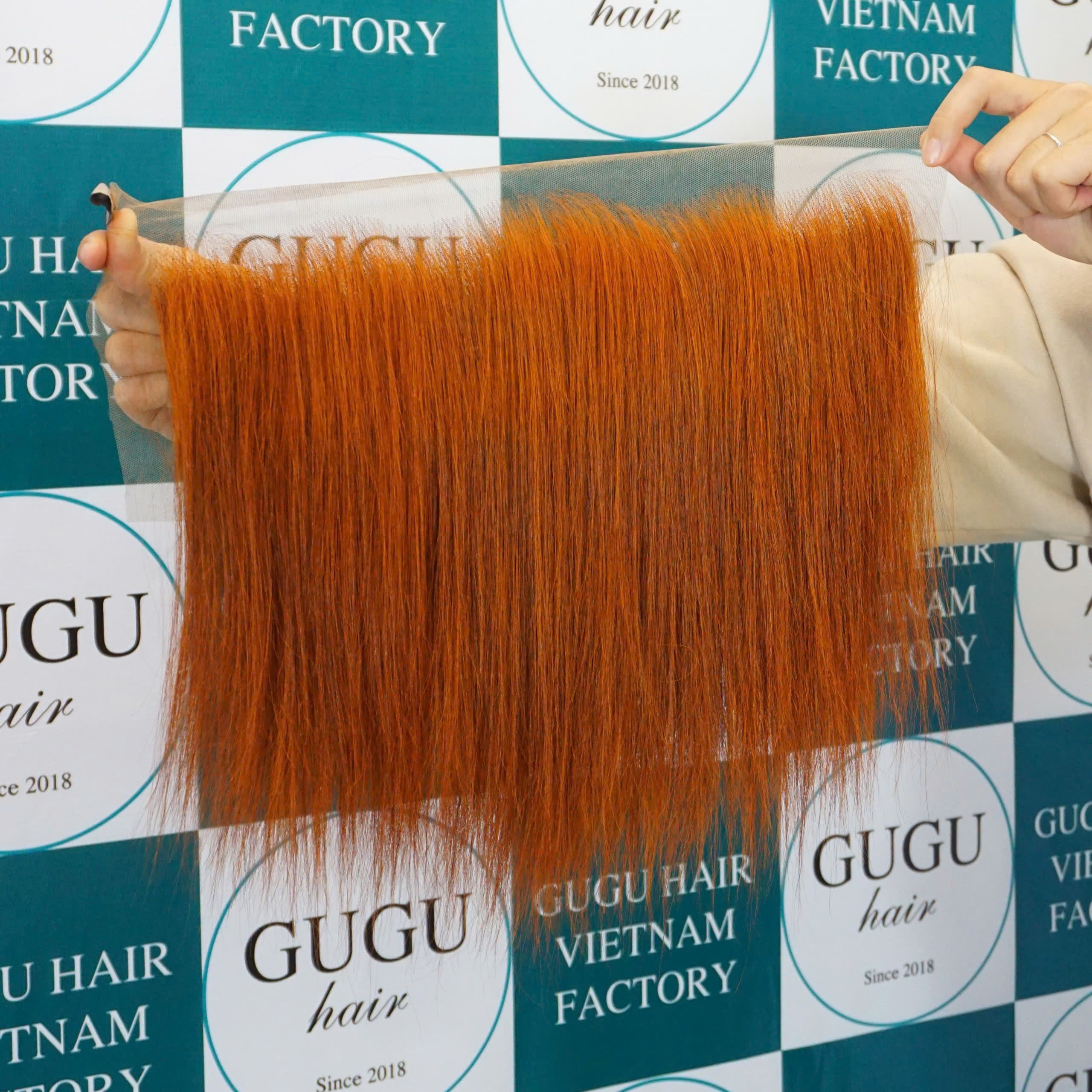 New Arrival Burnt Orange Weft Hair Extensions 4 Burnt orange color lace front wigs