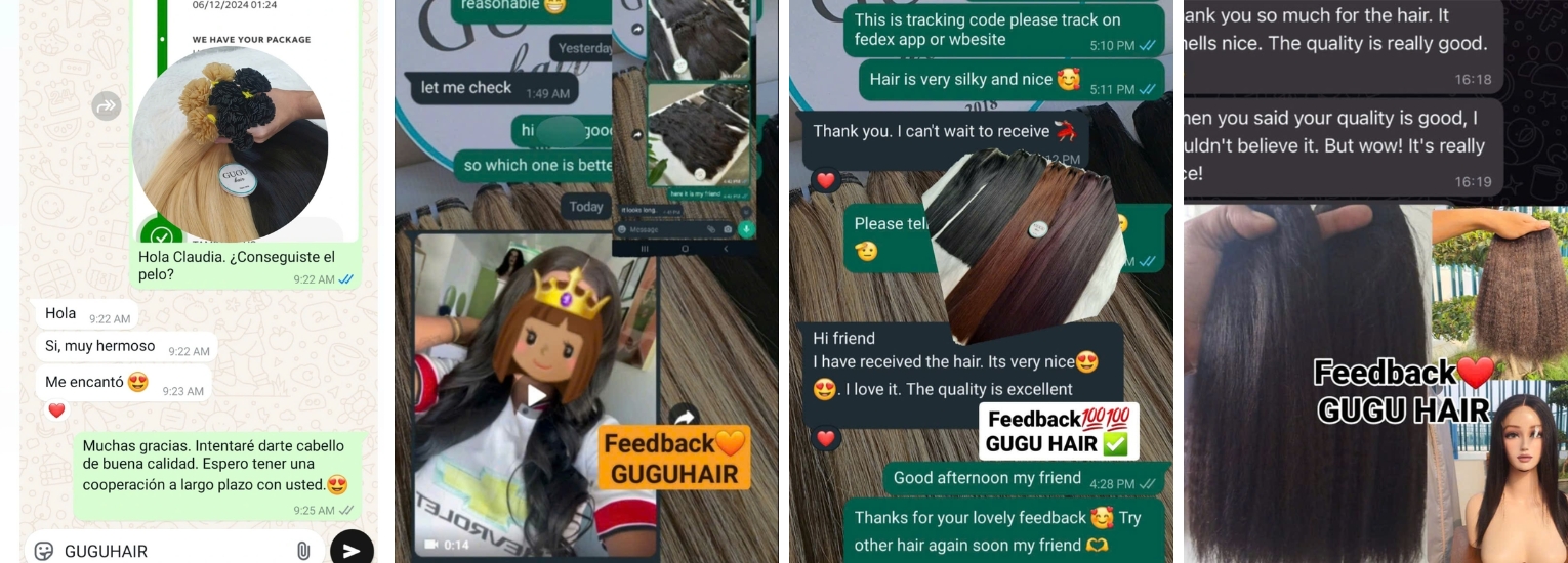 Blonde I-Tip Hair Extensions – Add Volume, Length & Shine Effortlessly 20 Authentic Customer Reviews of GUGUHAIR – Real feedback from worldwide clients sharing their experience with our premium human hair extensions and wigs