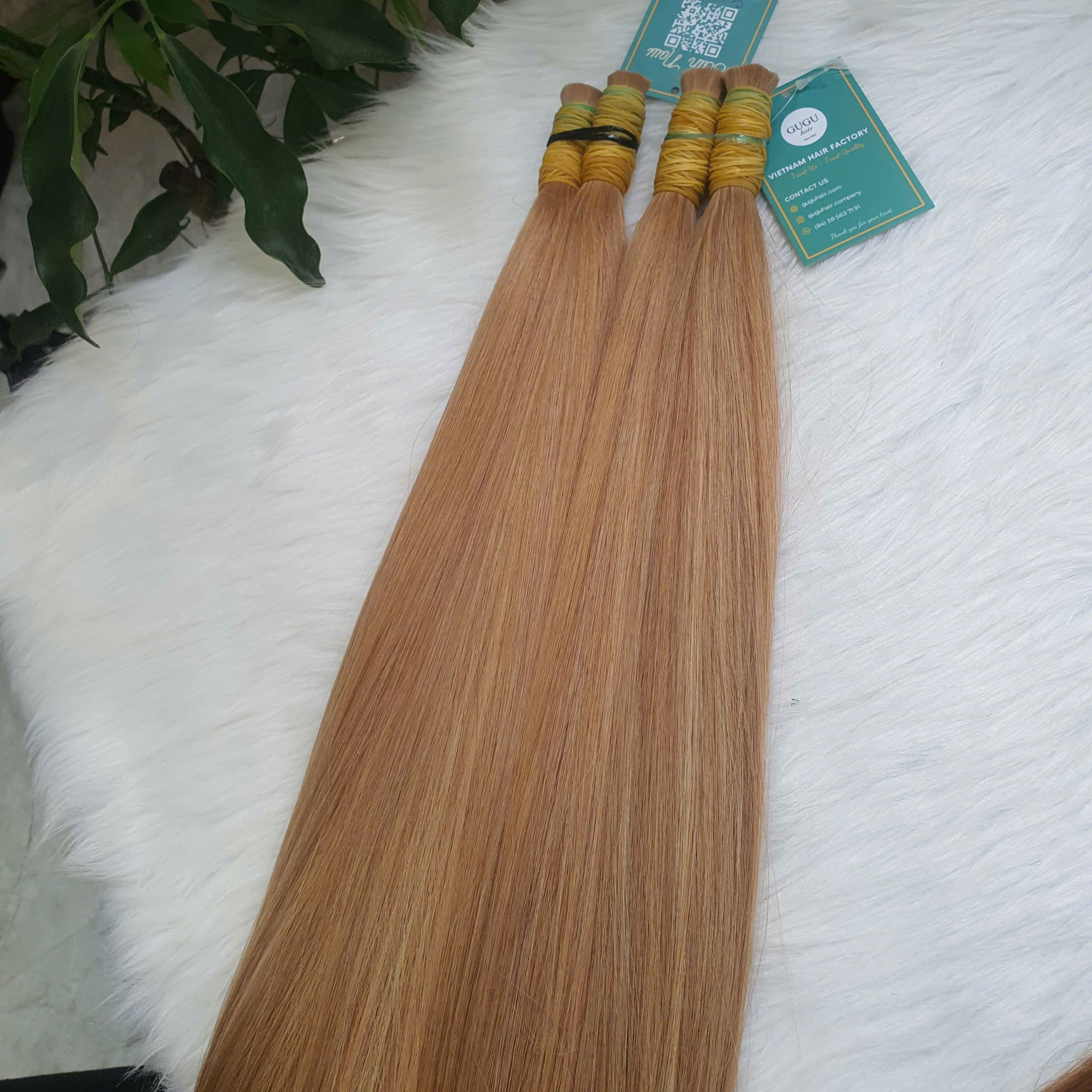 28 inches Bulk Hair Extensions 100% Virgin Vietnamese Human Hair 5 Vietnamese Bulk Hair Extensions Wholesale – 100% Raw Human Hair