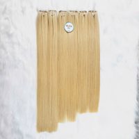 blonde human hair wefts
