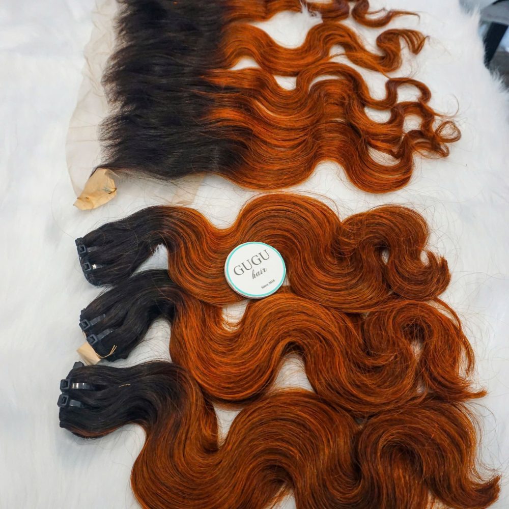 weave hair extensions with closure