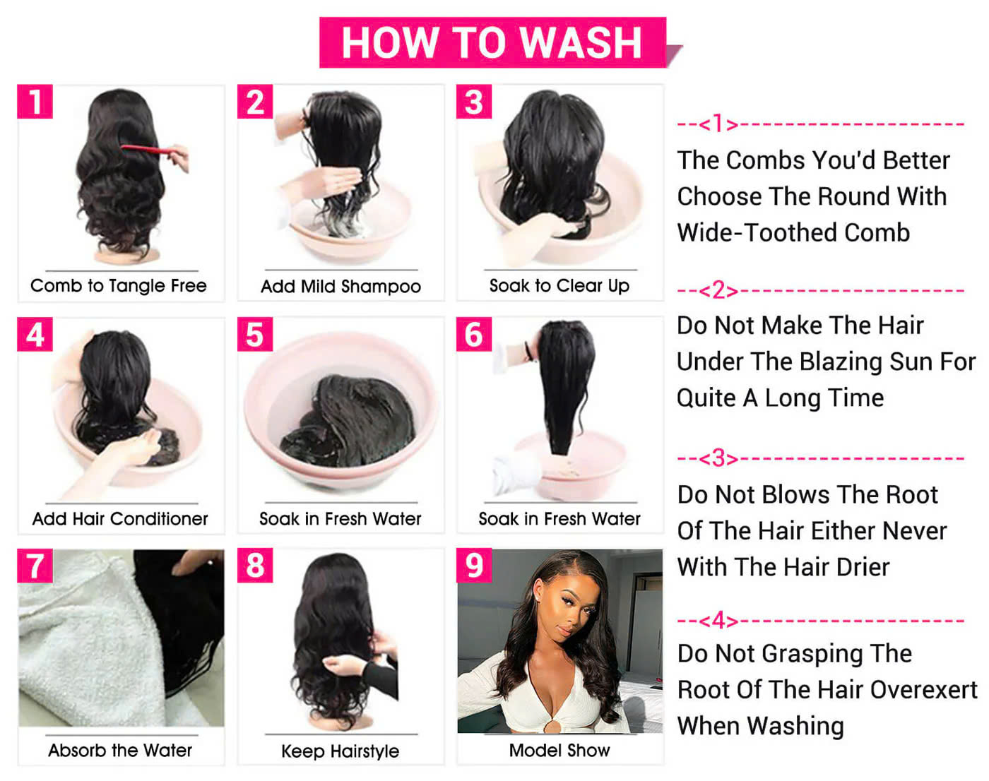 Colored Human Hair Bundles With Closure: The Ultimate Solution for Stylish Colored Hairstyles 8 How to wash wigs at home?