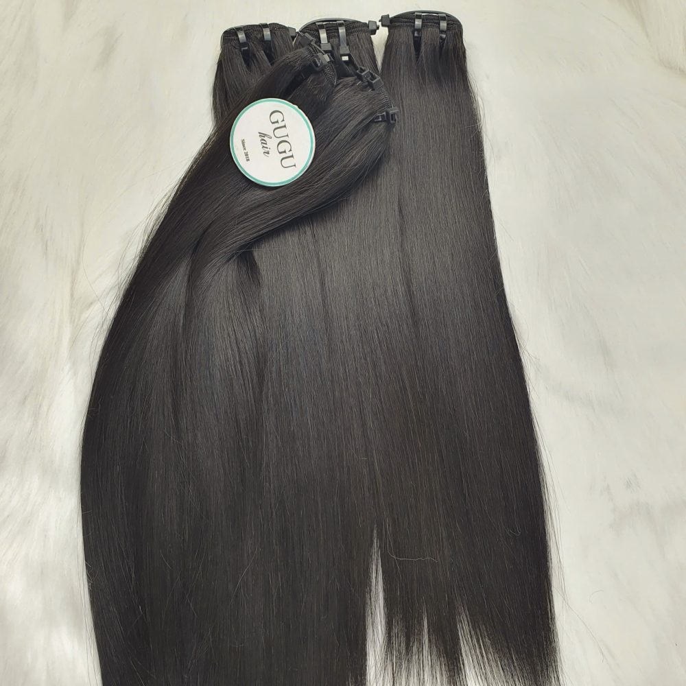 Straight weft hair extensions human hair