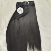 Straight weft hair extensions human hair