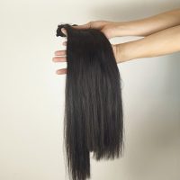 High Quality Hair Extensions Genius Weft Human Hair Jet Black Color