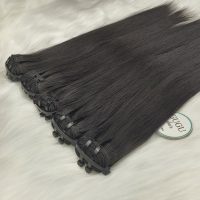 High Quality Hair Extensions Genius Weft Human Hair Jet Black Color