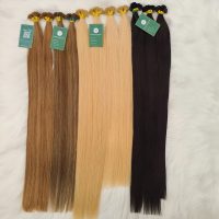Human Flat Tip Hair Extensions - 100% Real Human Hair Wigs 4 Keratin Flat Tips Straight Human Hair Extensions 100% Unprocessed Vietnamese Raw Hair