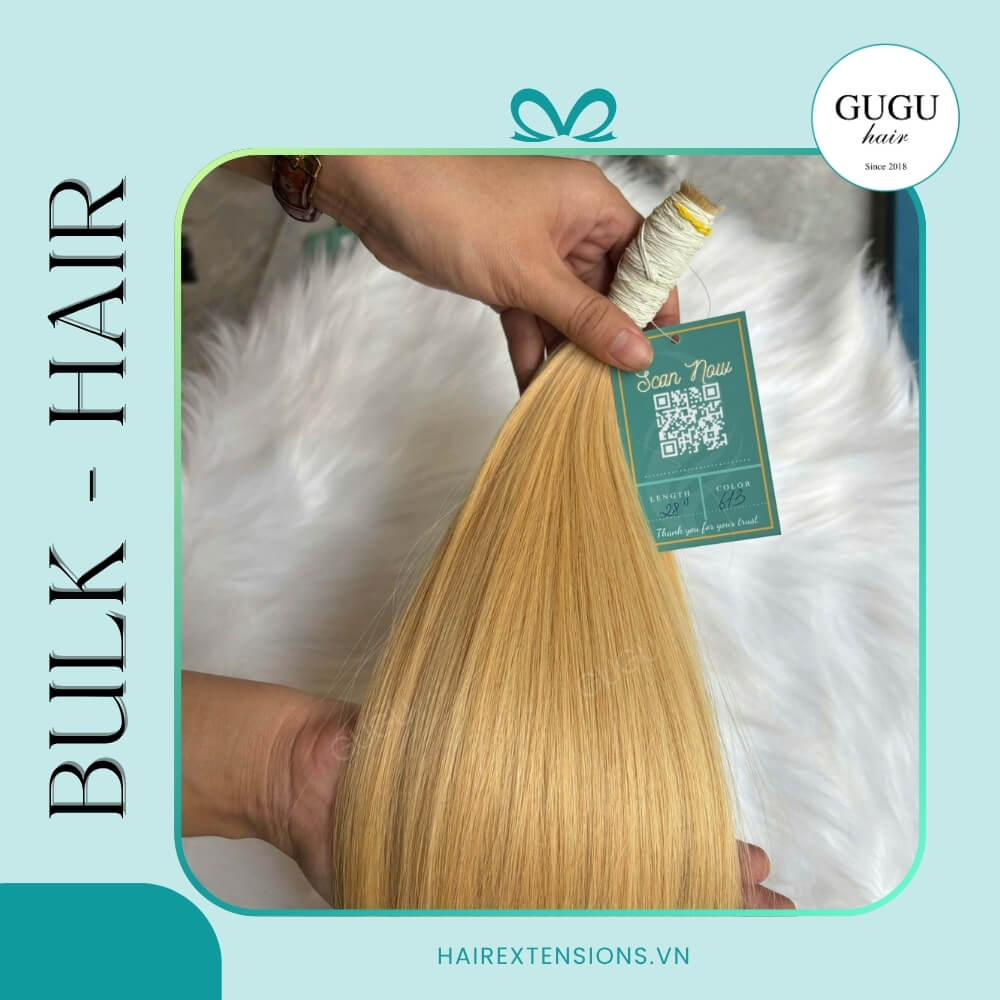 28 inches Bulk Hair Extensions 100% Natural & Tangle-Free