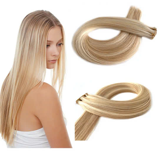 100% Raw Human Hair #P18/1001 Wefts Hair Extensions