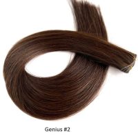 Genius Wefts - Natural Black Virgin Hair Extensions 2 Genius Wefts