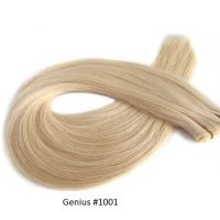 Flawless Blend Genius Wefts – #1001 Platinum Shade Virgin Extensions 2 Genius Wefts Hair Extensions