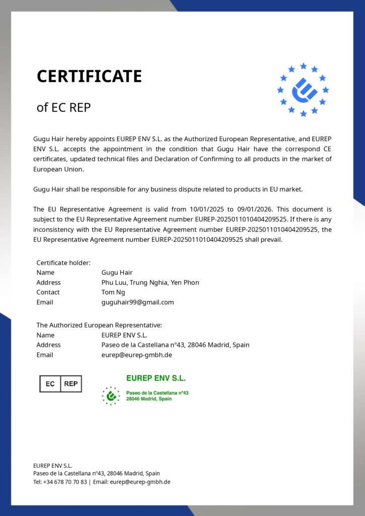 GUGU HAIR – BEST HUMAN HAIR EXTENSIONS 136 Gugu Hair-certification_EUR representative 2_page-0001