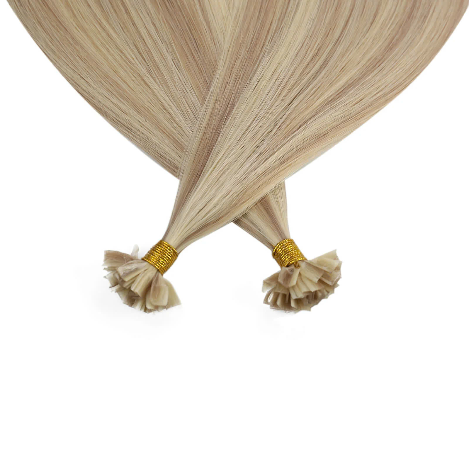 Luxury V Tip Hair Extensions – Piano #P18/613 Blonde Mix 2 V tip hair extension