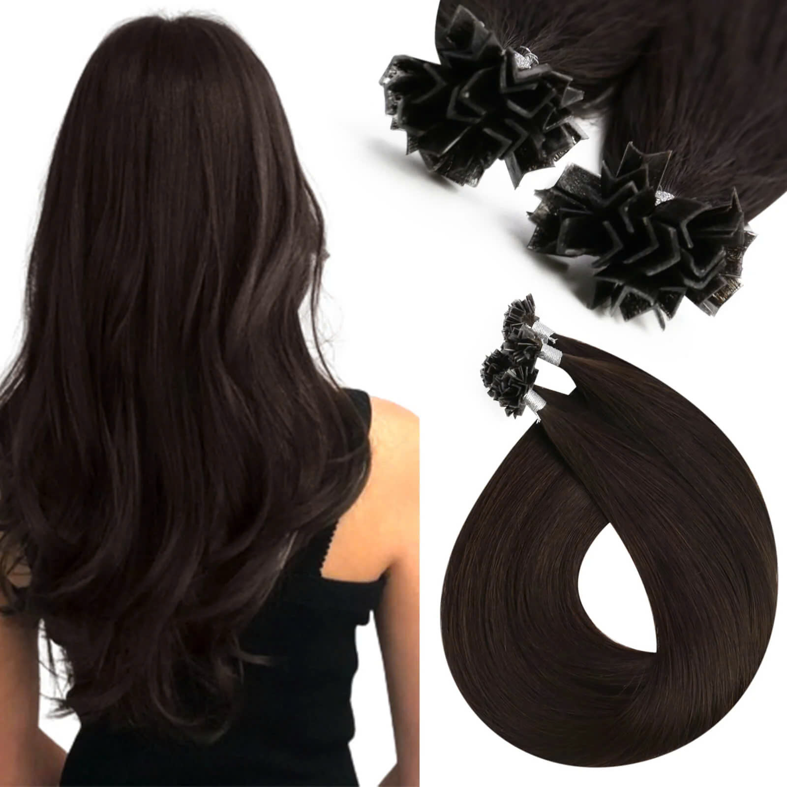 Vietnamese Keratin V Tip Hair Extensions - GUGU HAIR FACTORY 4 High-quality V Tip Human Hair Extensions 8”-48” Factory Price