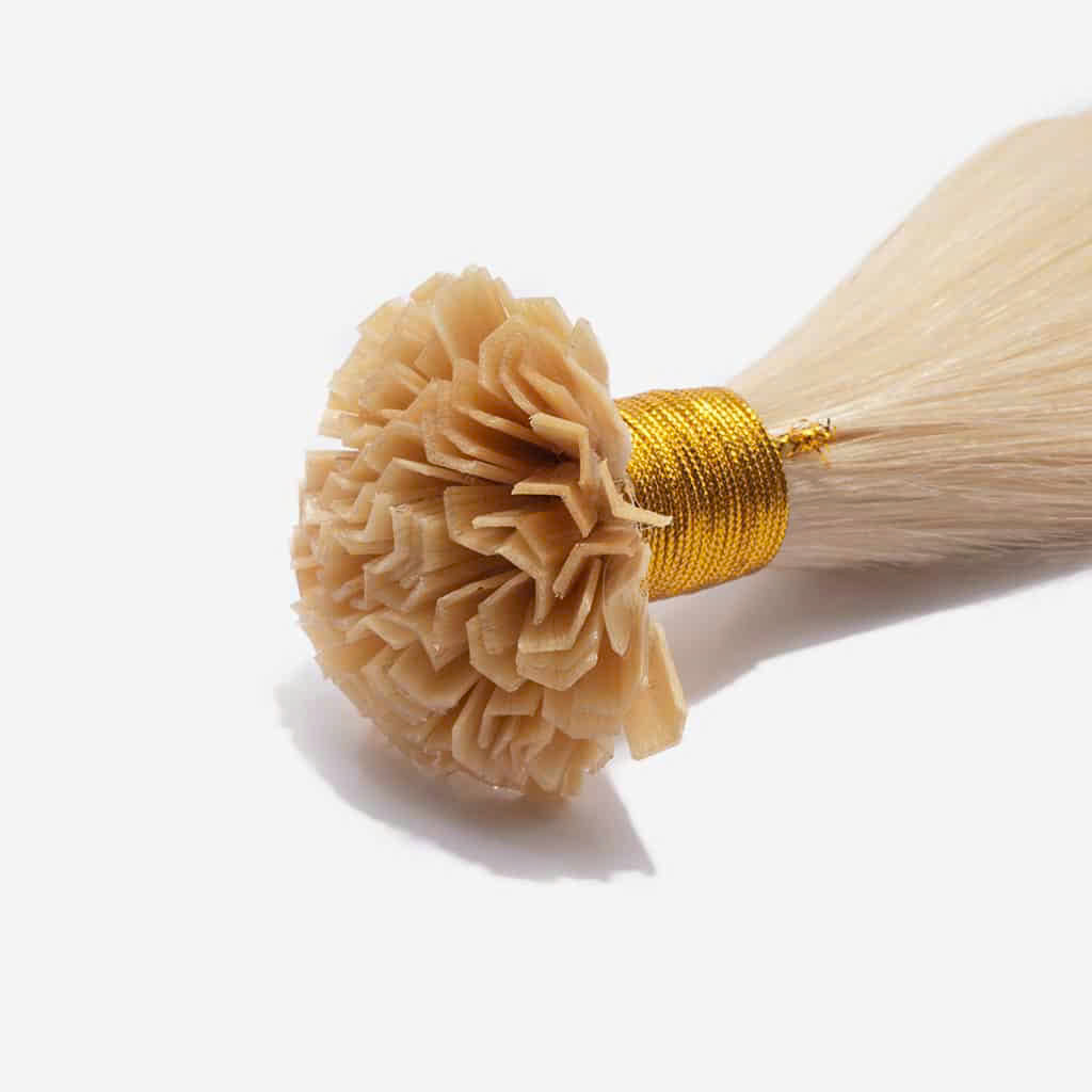 Blonde V Tip Hair Extensions