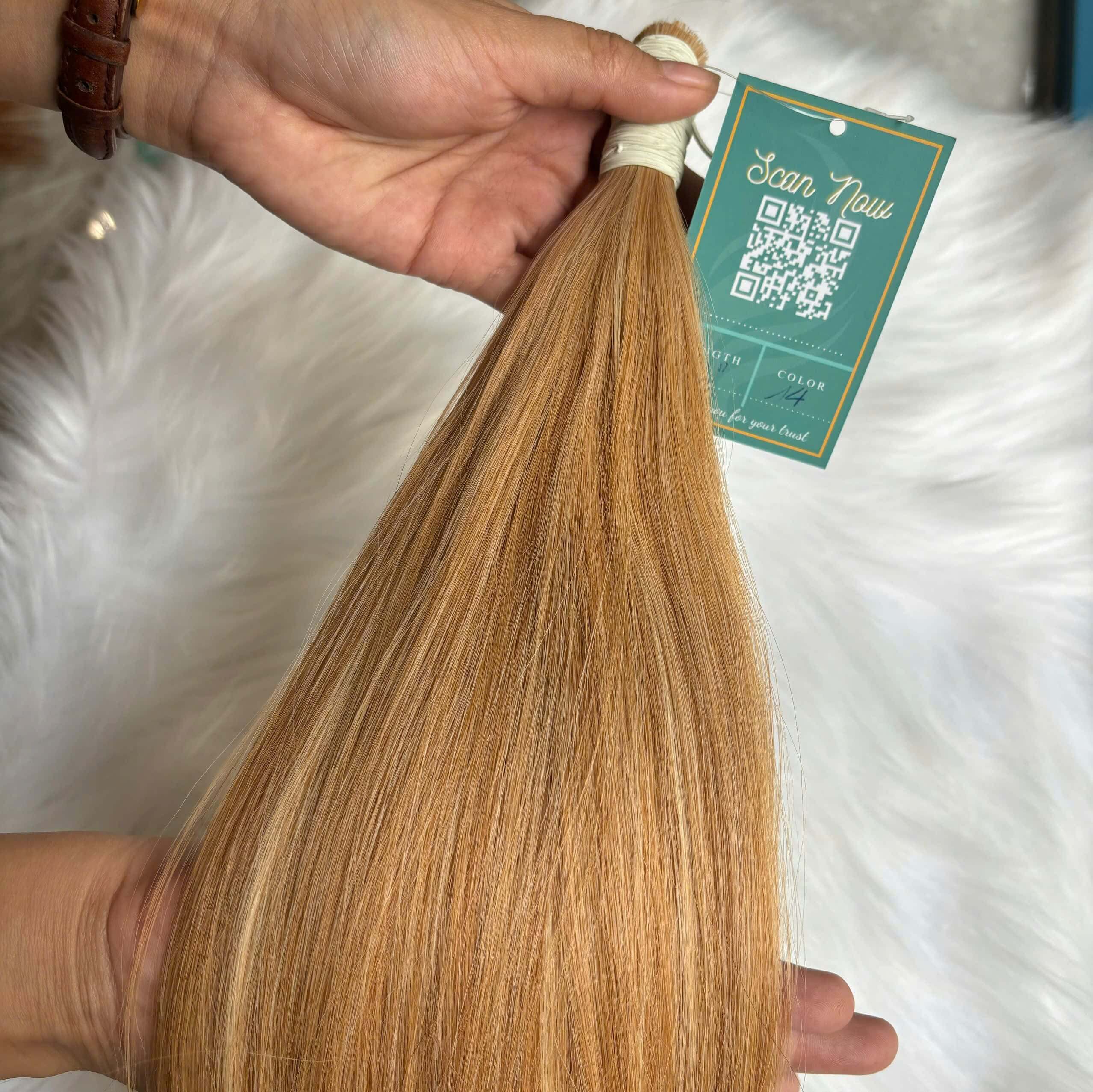 Premium 28 inches Bulk Hair Extensions Super Double Drawn Hair