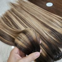 Piano Color Bone Straight Hair Extensions - 100% Human Hair Vietnam 3 Piano color bundles straight hair