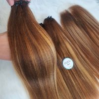 Kinky Straight Human Hair Bundles Ombre 20 inch - GUGU HAIR WIG 4 Kinky Curly Bundle-Vietnamese Human Hair