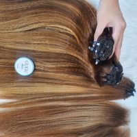 Kinky Straight Human Hair Bundles Ombre 20 inch - GUGU HAIR WIG 3 kinky curly human hair bundles