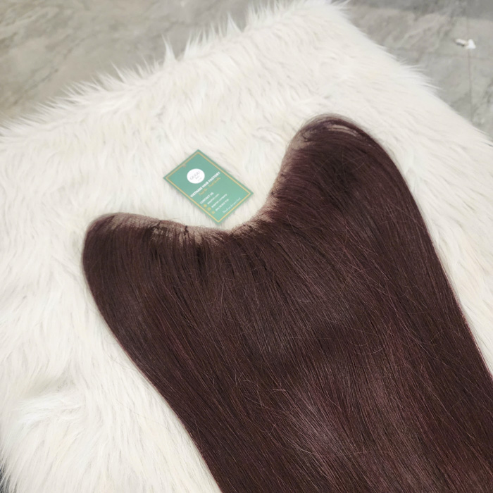 30inch Straight U Part Wig Human Hair 199J Burgundy Ombre U Part Wig