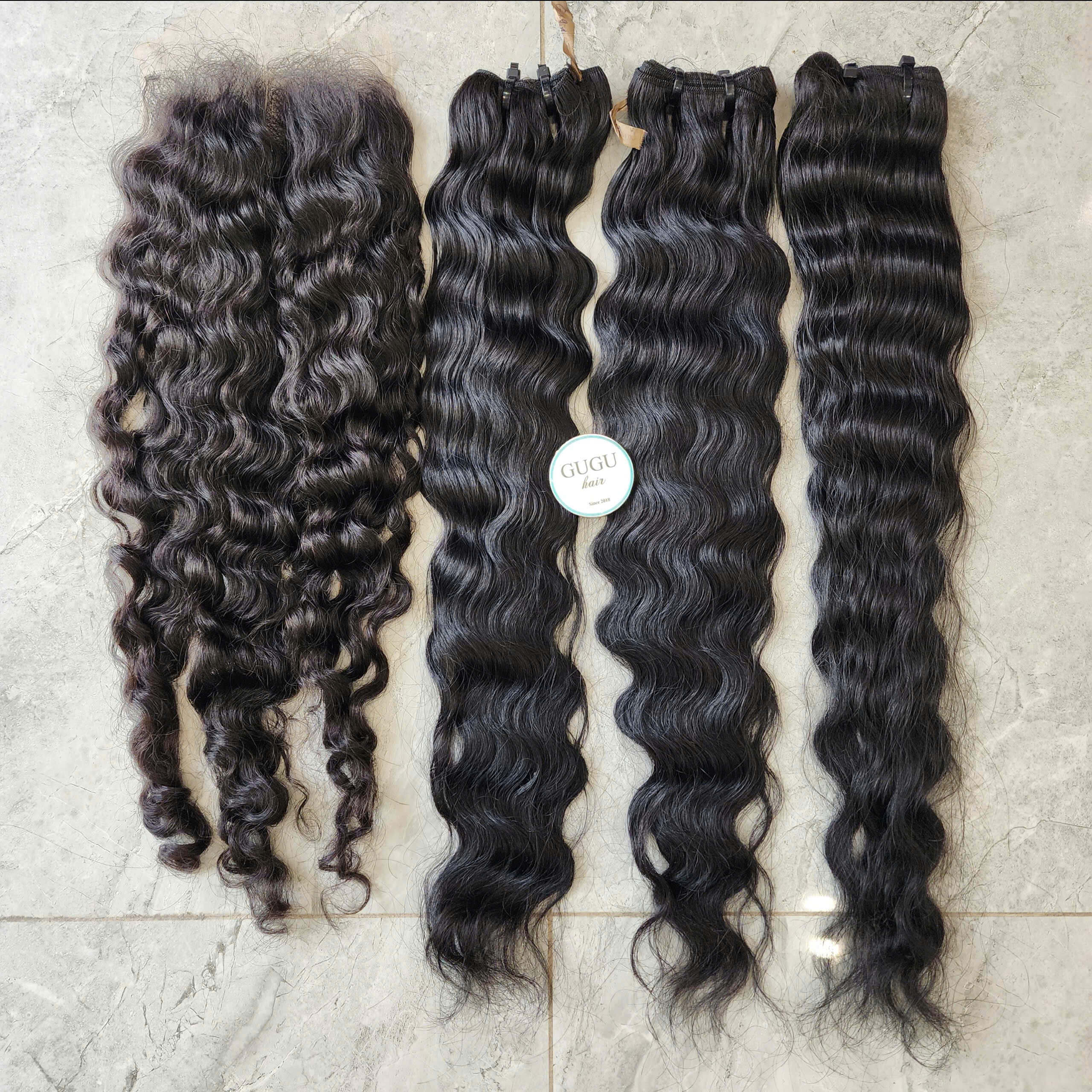 deep wave human hair bundles - GUGU HAIR