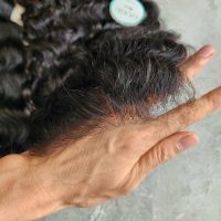 sew-in human hair bundles with closure
