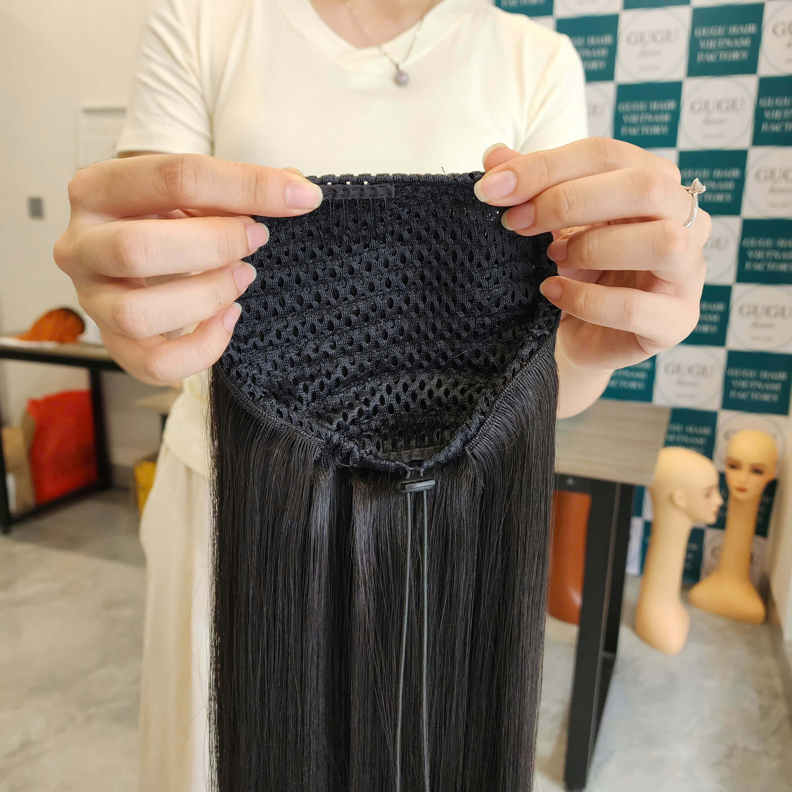 30 Inch Long Bone Straight Ponytails Extensions For Black 5 Ponytail Hair Extension Bone Straight Natural Color 30 inches