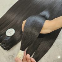 Vietnamese Bulk Hair Bone Straight Natural Color- GUGU HAIR
