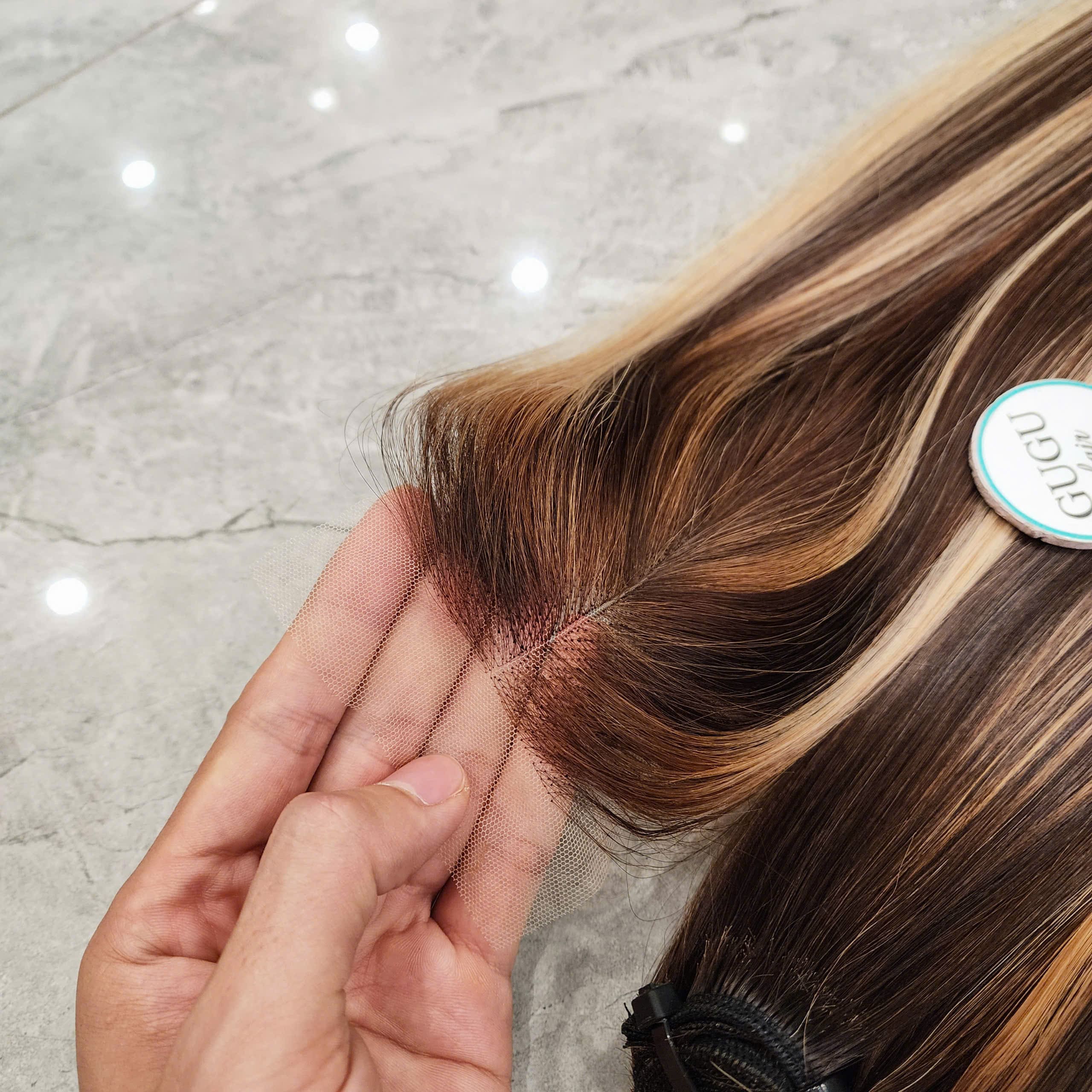 Raw Human Hair Extensions - Piano Brown and Blonde – Bone straight