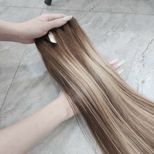 Bone Straight Highlights Hair Bundles Raw Vietnamese Human Hair