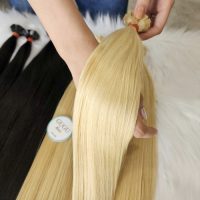 Human flat tip hair extensions