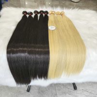 remium Flat Tip Keratin Extensions – 100% Straight Human Hair