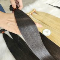 Flat Tip Keratin Hair Extensions Straight Human Hair
