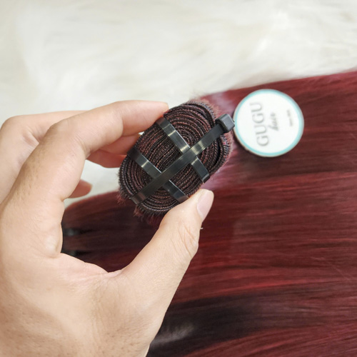 best burgundy bone straight hair bundle - raw human hair vietnamese