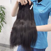 Straight raw vietnamese human hair bundles