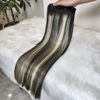 real-human-hair-weave-bundles-black-blonde-highlight-26inch