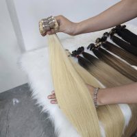 28 Inch Tape-In Extensions From Vietnam 100% Raw Vietnamese Human Hair 8 Tape in Hair Extensions Human Hair Blond Color 28 Inch