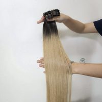 Hot Color Bone Straight 28 Inches of Glamorous Tape-In Hair Extensions