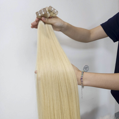 Blonde Tape in Hair Extensions Human Hair 28 Inch Long Invisible Hair Extensions 11 28 In Tape In Hair Extensions Human Hair