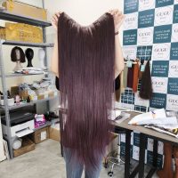 Burgundy U Part Wig Straight 30 inch