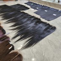 Weft Human Hair Extension 100% Vietnamese Raw Human Hair Double Drawn Straight