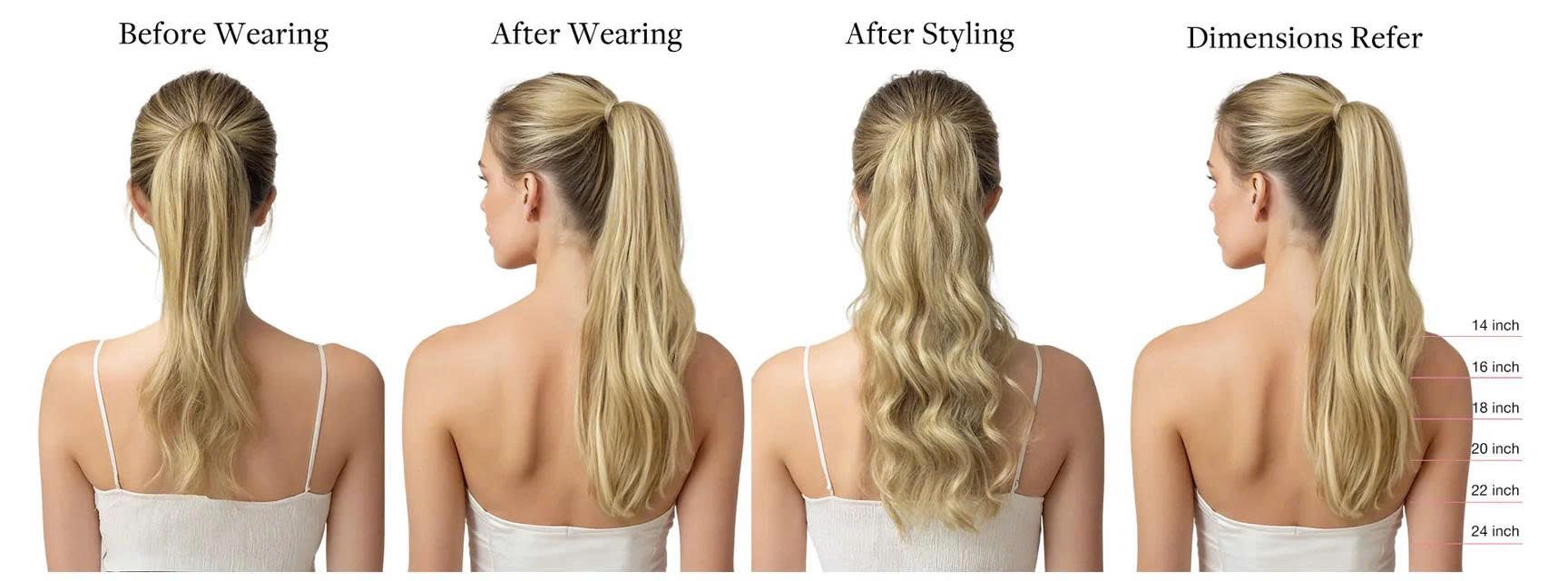 how to put in hair extensions with elastic band